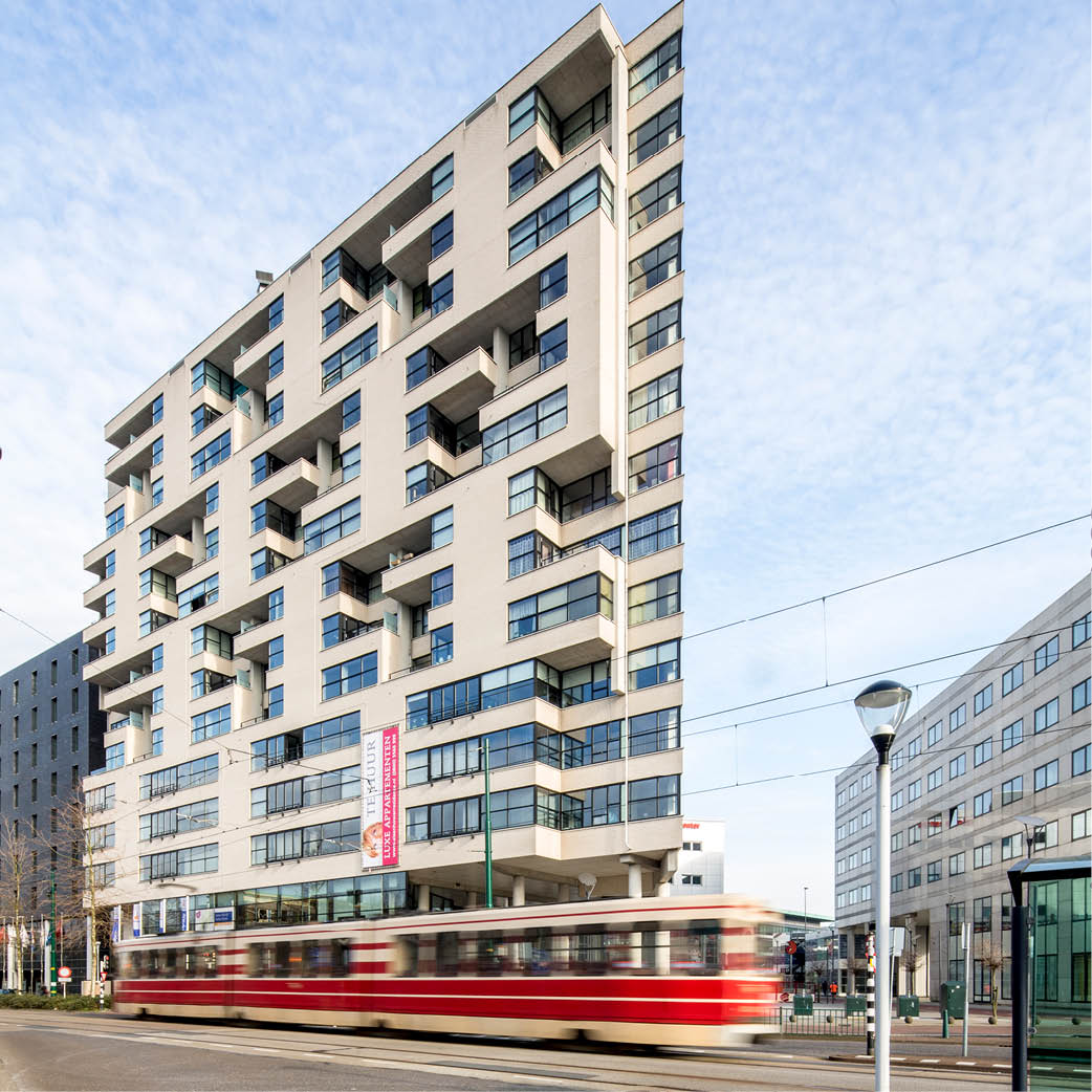 Zijaanzicht van de Generaal Eisenhowerplein in Rijswijk